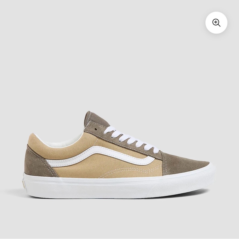 Brand new Vans Old Skool canvas suede block brown sneaker
